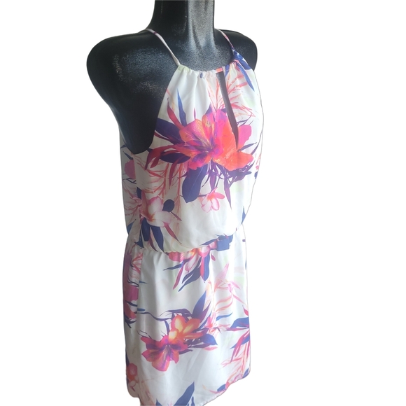 Dynamite Floral Halter Dress XS - Picture 2 of 6
